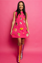 Load image into Gallery viewer, QOS Queen of Sparkles Magenta Cinco Icon Tank Dress