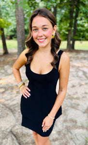 Amanda Uprichard Black Empire Dress
