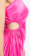 Load image into Gallery viewer, Karlie Satin One Shoulder Maxi Dress