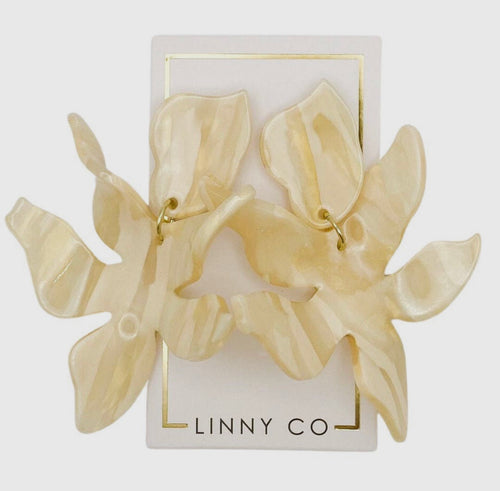 Linny Co Flora Champagne Sparkle Earring