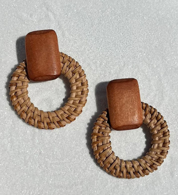 Natural Woven Earrings