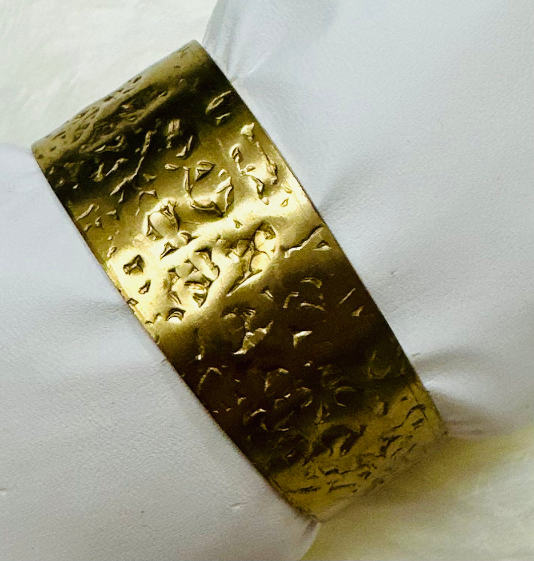 Mary Garrett Hammered Brass Cuff