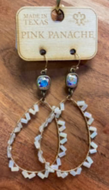 Tear Drop w/ Rhinestone Earrings