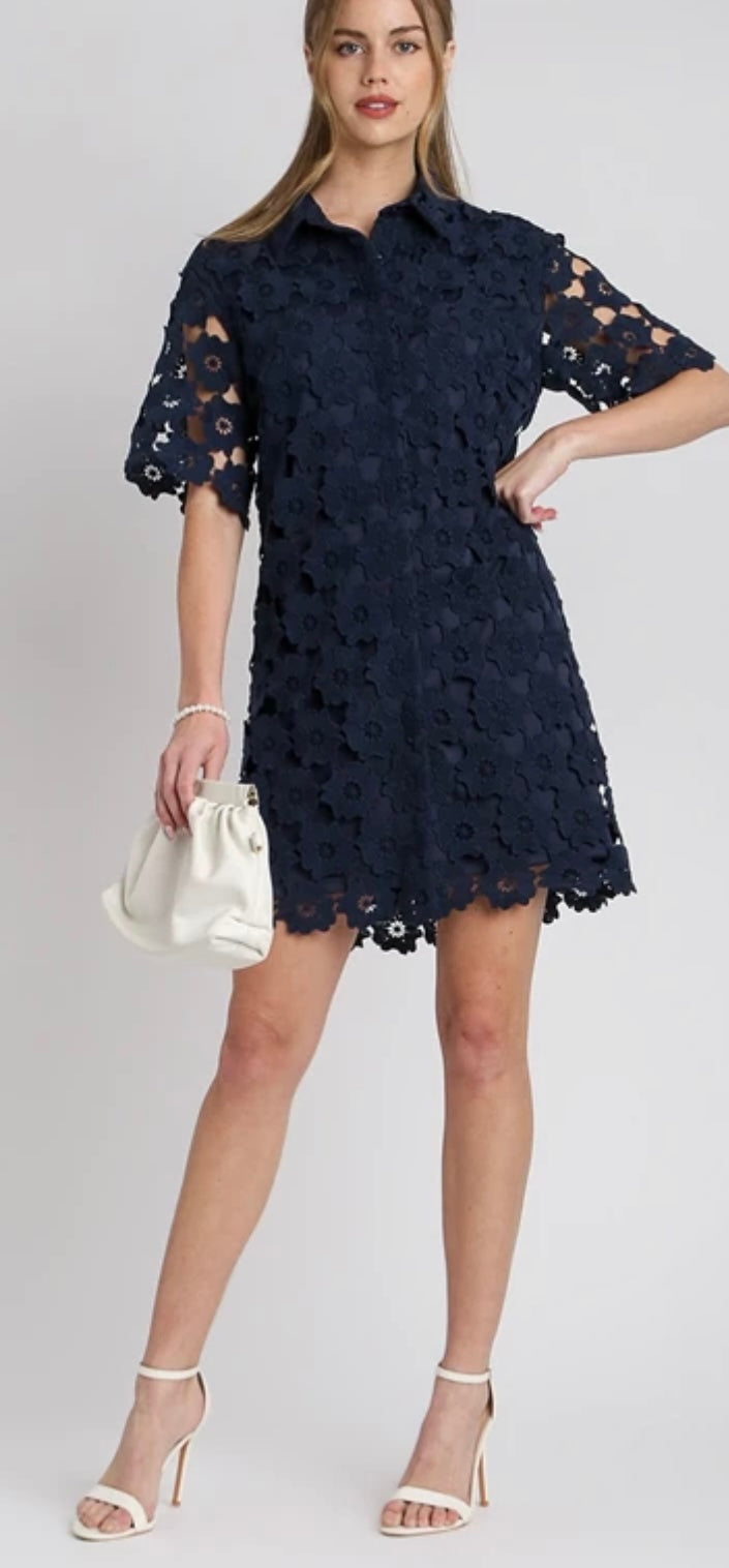 Umgee Navy Dress