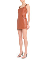 Load image into Gallery viewer, Amanda Uprichard Ginger Skort Romper in Chestnut