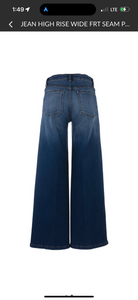 KUT Jeans High Rise Wide Leg with front pockets
