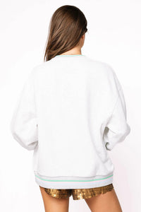 QOS Queen of Sparkles Grey Multi Mahjong Table Sweatshirt