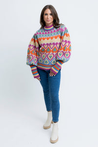 Karlie Heart Sweater lol