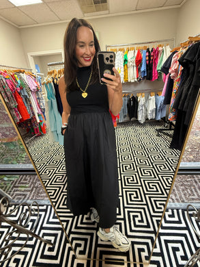 Karlie Black Mock Maxi Dress