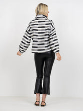 Load image into Gallery viewer, Emily McCarthy Long-Sleeve Poppy in Truffle Stripe