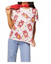 Load image into Gallery viewer, QOS Queen of Sparkles Light Pink Sweetheart Boxes Tee