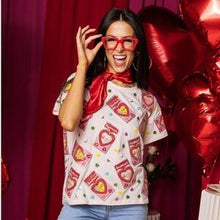 Load image into Gallery viewer, QOS Queen of Sparkles Light Pink Sweetheart Boxes Tee