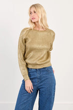 Load image into Gallery viewer, Lili Sidonio | Young Ladies Knitted Sweater Gold