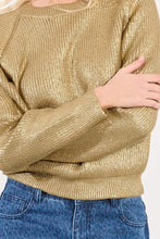 Load image into Gallery viewer, Lili Sidonio | Young Ladies Knitted Sweater Gold
