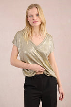 Load image into Gallery viewer, Molly Bracken | Ladies Knitted Tee Gold