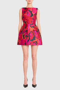 Amanda Uprichard Banco Dress Pink multi