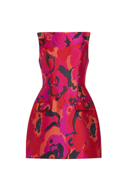 Amanda Uprichard Banco Dress Pink multi