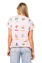 Load image into Gallery viewer, QOS Queen of Sparkles Light Pink Scattered Mahjong Tile Tee