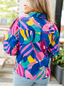 Michelle McDowell Charlee Top Bombshell Blooms Purple