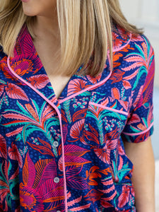 Mary Square Charlotte Pajama Set in Tropic