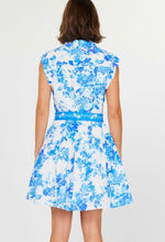 Load image into Gallery viewer, Current Blue Floral Belted Dress