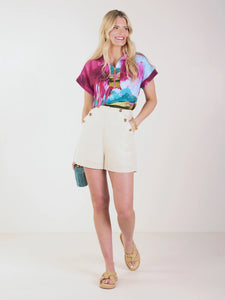 Emily McCarthy Bellamy Sunset Poppy Pullover
