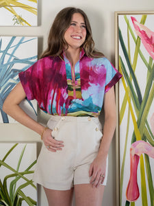 Emily McCarthy Bellamy Sunset Poppy Pullover