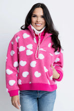 Load image into Gallery viewer, Karlie Heart Fleece Pullover