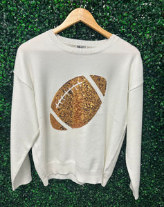 Gold Football Gameday Sweater