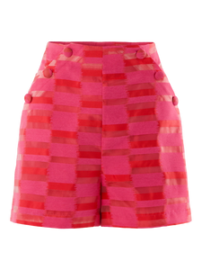 Emily McCarthy Saylor Shorts in Sunset Stripe