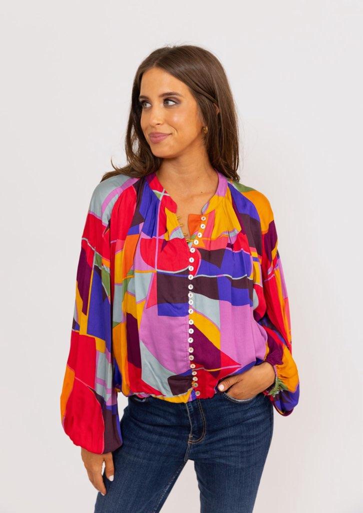 Karlie Button Up Multi