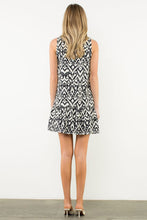 Load image into Gallery viewer, THML Contrast Trim Button Front Sleeveless Dress