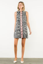 Load image into Gallery viewer, THML Contrast Trim Button Front Sleeveless Dress