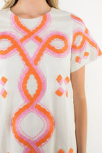 Load image into Gallery viewer, THML Embroidered Short Sleeve Dress