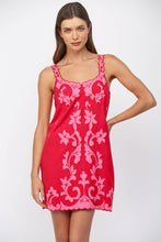 Load image into Gallery viewer, FATE - EMBROIDERED MINI SHIFT DRESS FD30536