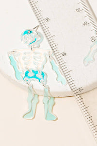 Anarchy Street - Resin Skeleton Halloween Earrings