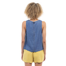 Load image into Gallery viewer, Naked Zebra - Round Neck Zipper Back Tank