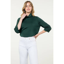 Load image into Gallery viewer, THML - Funnel Neck Quarter Sleeve Top