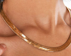 HoopLa Style - Wheat and Layer  Stainless Steel Chain Necklace