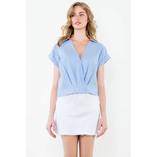 Load image into Gallery viewer, THML - Short Sleeve V-Neck Collar Top