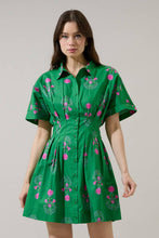 Load image into Gallery viewer, Sugarlips - Alix Button Down Mini Dress Saura Floral