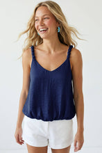 Load image into Gallery viewer, Naked Zebra - Billowy Strap Accent Tank Top