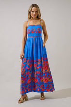 Load image into Gallery viewer, Sugarlips - Maline Linen Maxi Dress Keizer Floral
