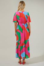 Load image into Gallery viewer, Sugarlips - Milton Abstract Pismo Button Down Flutter Maxi Dress