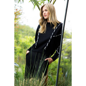 THML - Contrast Stitch Knit Sweater