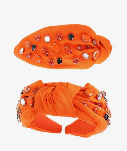 Orange with Black Headband