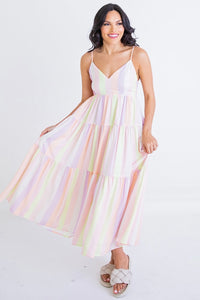 Karlie Stripe Maxi Dress