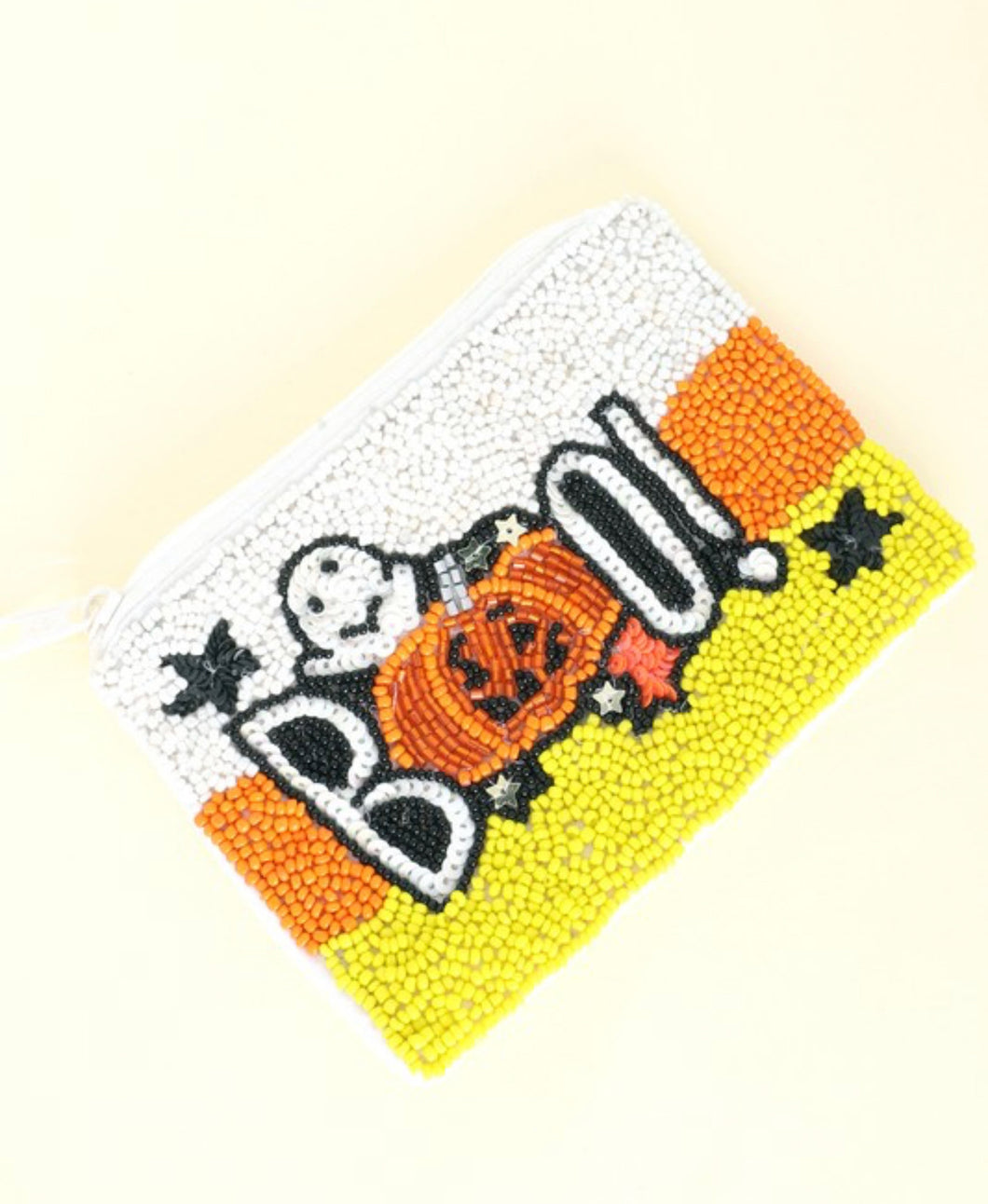 BOO Beaded Pouch