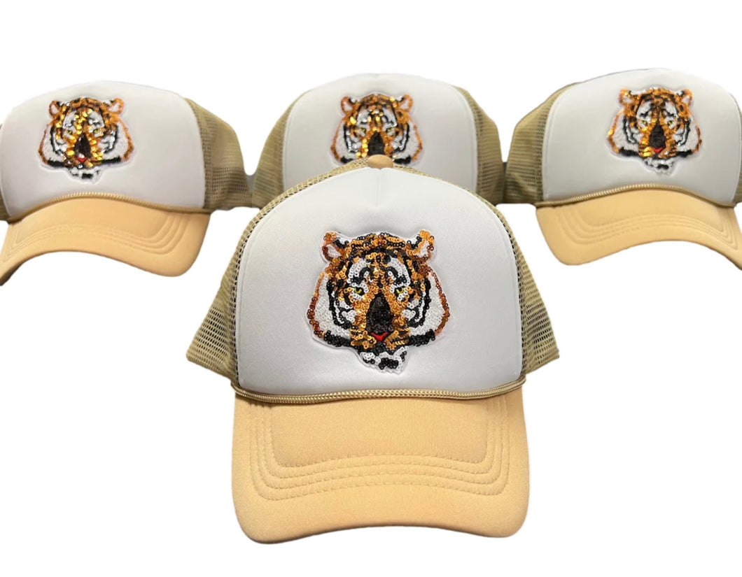 Tan Tiger Hat