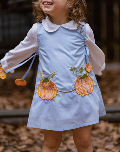 Preorder: Yellow Lamb Girls Pumpkin Dress